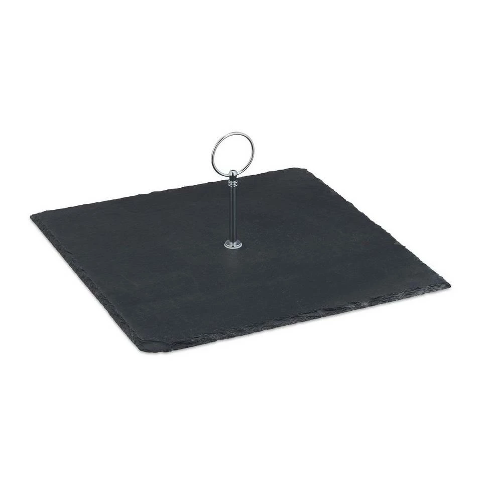 relaxdays Servierplatte »Schieferplatte mit Griff eckig«, Schiefer 9 relaxdays Servierplatte »Schieferplatte mit Griff eckig«, Schiefer – Bild 9