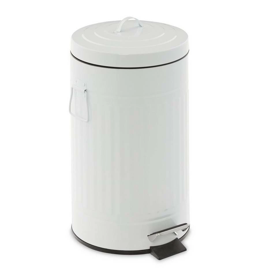 relaxdays Mülleimer »Treteimer Metall 12 Liter«, hellgrau Weiß Schwarz, Schwarz, Grau Schwarz 12 relaxdays Mülleimer »Treteimer Metall 12 Liter«, hellgrau Weiß Schwarz, Schwarz, Grau Schwarz – Bild 12