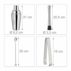 relaxdays Cocktail Shaker »Cocktail Set 11-teilig Edelstahl«, Bambus -Neuetischkultur Verkäufe 2022 6d8a2c7d cf77 5258 af59 84b7fb519666