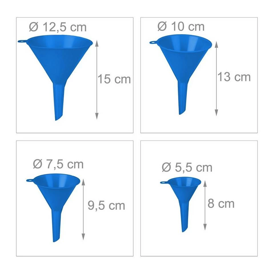 relaxdays Trichter »Blaues Trichter Set mit Schlauch« 5 relaxdays Trichter »Blaues Trichter Set mit Schlauch« – Bild 5