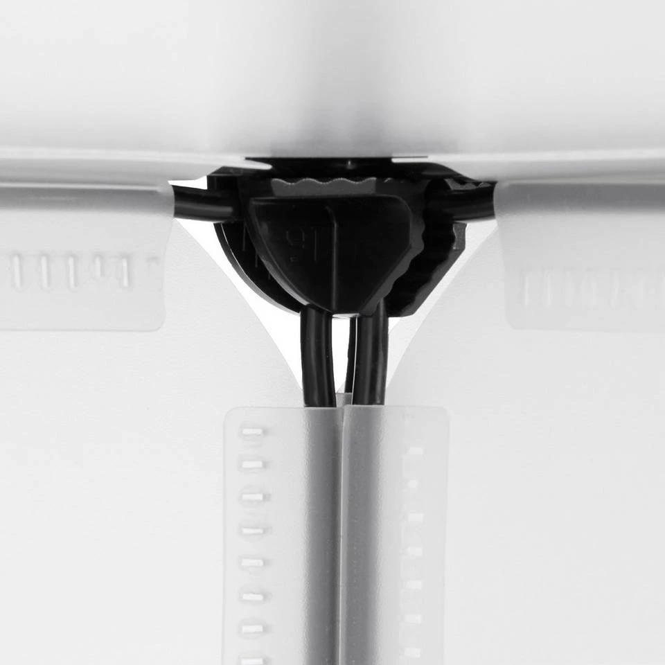 relaxdays Steckregal »Regalsystem 4 Fächer«, Transparent Weiß Transparent Silber, Transparent Schwarz Silber, Schwarz Transparent Silber 7 relaxdays Steckregal »Regalsystem 4 Fächer«, Transparent Weiß Transparent Silber, Transparent Schwarz Silber, Schwarz Transparent Silber – Bild 7