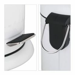 relaxdays Mülleimer »Retro Treteimer 20 Liter«, Weiß Grau, Wei&szlig;, Schwarz -Neuetischkultur Verkäufe 2022 6f711dbb be74 580e bf95 afc623ab1cfd