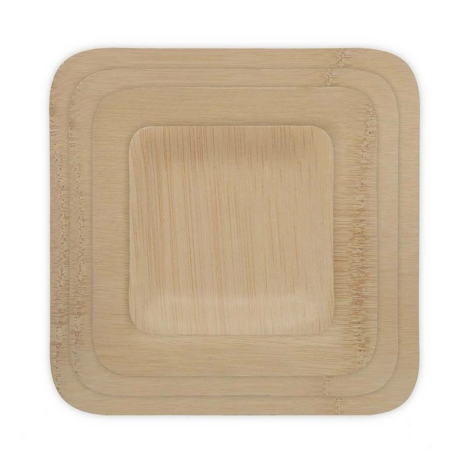relaxdays Einwegteller »150 x Bambus Teller eckig 8,5 cm« 6 relaxdays Einwegteller »150 x Bambus Teller eckig 8,5 cm« – Bild 6