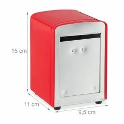 relaxdays Serviettenhalter »1 x Serviettenspender Retro rot«, Stahl -Neuetischkultur Verkäufe 2022 70ec4b64 b002 5f2b 95fb f084d2501b1c