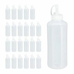 relaxdays Trinkflasche »24 x Quetschflasche 1000 ml«