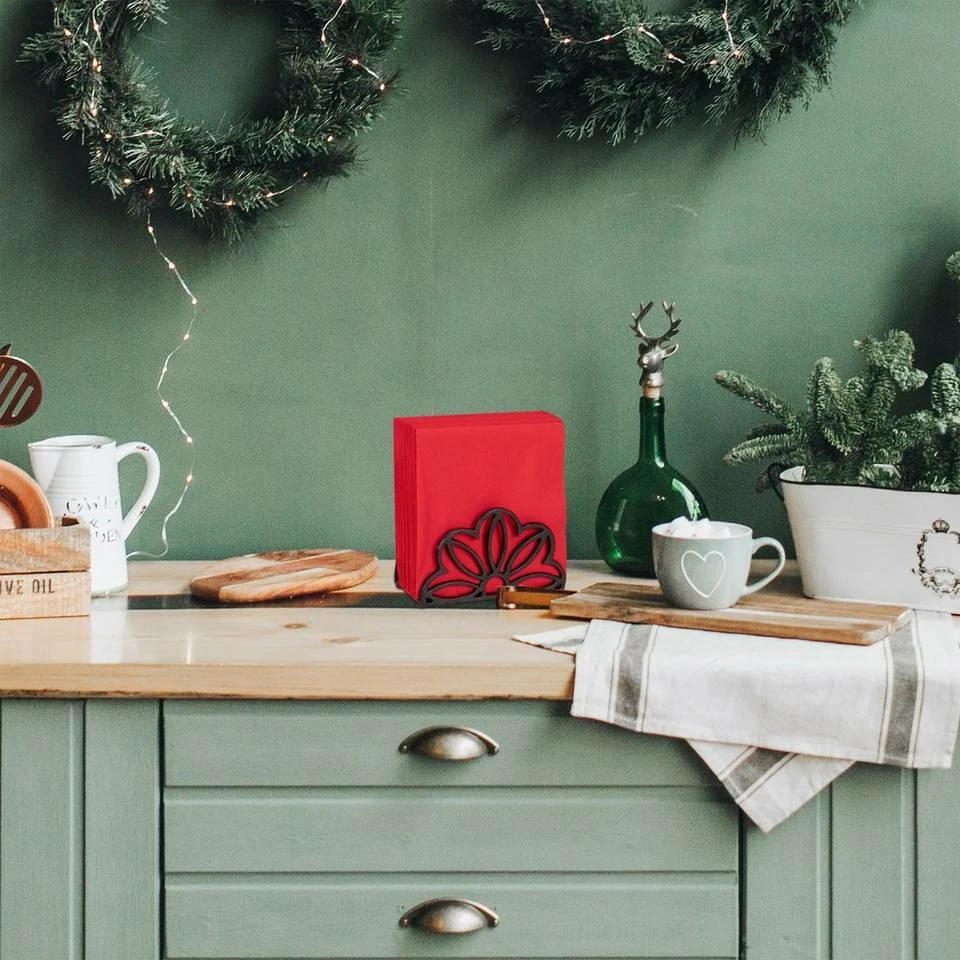 relaxdays Serviettenhalter »3 x Serviettenhalter Gusseisen Blume«, Gusseisen 2 relaxdays Serviettenhalter »3 x Serviettenhalter Gusseisen Blume«, Gusseisen – Bild 2