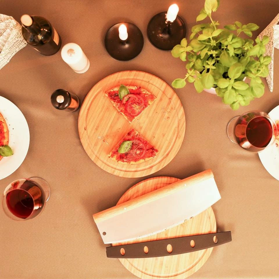 relaxdays Pizzaschneider »Pizza Wiegemesser aus Edelstahl« 3 relaxdays Pizzaschneider »Pizza Wiegemesser aus Edelstahl« – Bild 3