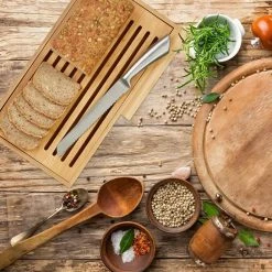 relaxdays Brotschneidebrett »Brotschneidebrett mit Messer«, Bambus -Neuetischkultur Verkäufe 2022 7561d14b 9b50 5aef 86f5 dcc8ba86275a