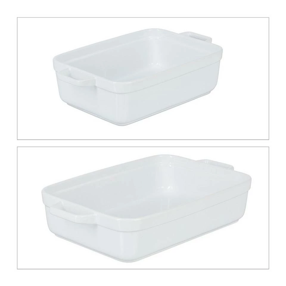 relaxdays Auflaufform »Keramik Auflaufform 2er Set«, Keramik 8 relaxdays Auflaufform »Keramik Auflaufform 2er Set«, Keramik – Bild 8