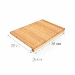 relaxdays Tranchierbrett »Tranchierbrett Bambus mit Saftrille«, Bambus -Neuetischkultur Verkäufe 2022 77235761 d940 5117 9692 72fa82ed9461