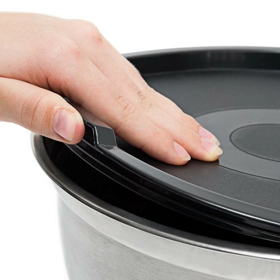 relaxdays Schüssel »Schüssel Set BOWLY mit Deckel«, Edelstahl, 4er Pack 8 relaxdays Schüssel »Schüssel Set BOWLY mit Deckel«, Edelstahl, 4er Pack – Bild 8