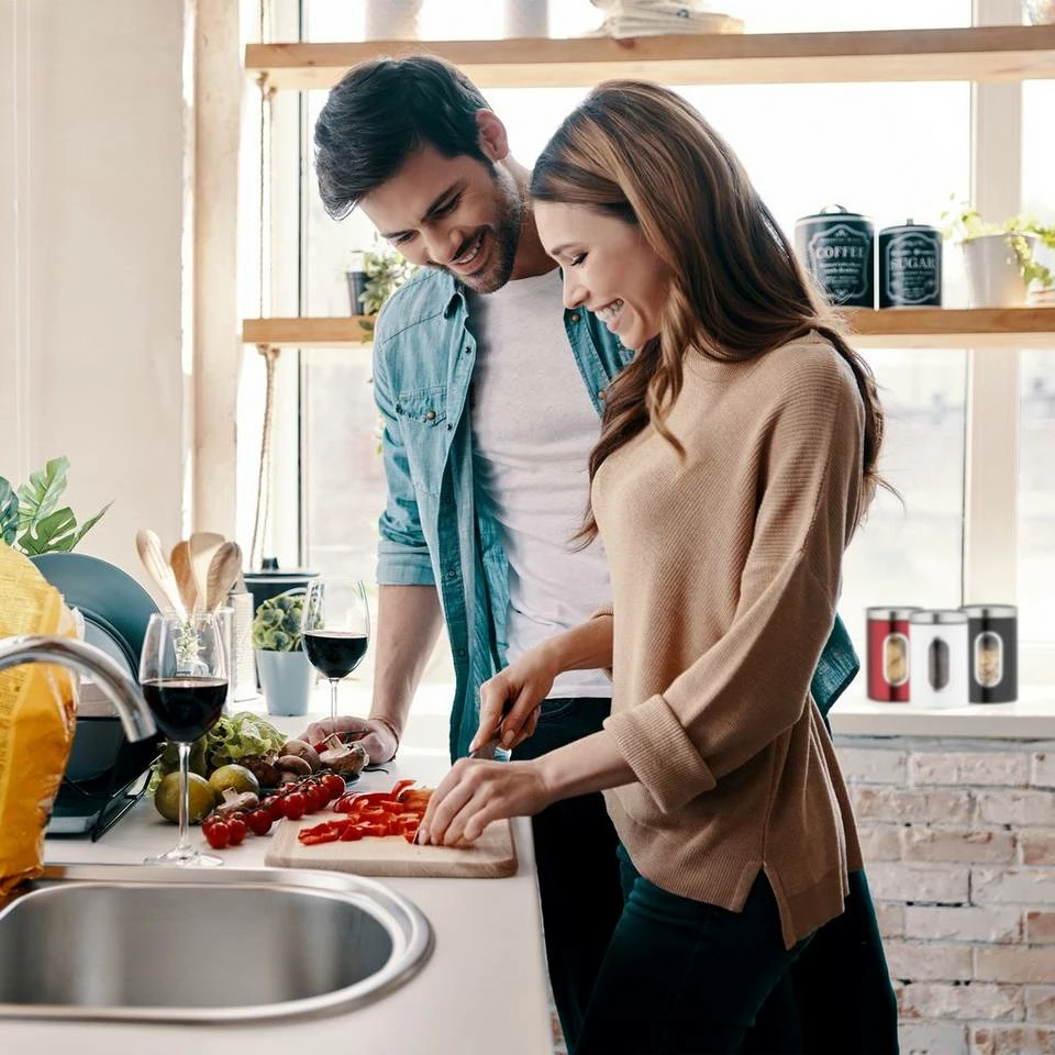 relaxdays Vorratsdose »1 x schwarze Vorratsdose m. Sichtfenster«, Eisen 3 relaxdays Vorratsdose »1 x schwarze Vorratsdose m. Sichtfenster«, Eisen – Bild 3