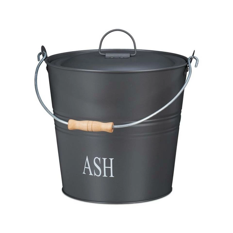 relaxdays Aschekasten »Ascheeimer mit Deckel grau« 9 relaxdays Aschekasten »Ascheeimer mit Deckel grau« – Bild 9