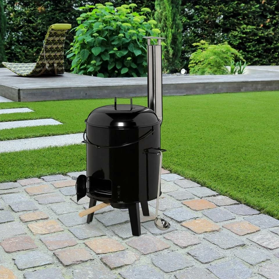 relaxdays Feuertopf »Gulaschkanone mit Kelle« 2 relaxdays Feuertopf »Gulaschkanone mit Kelle« – Bild 2