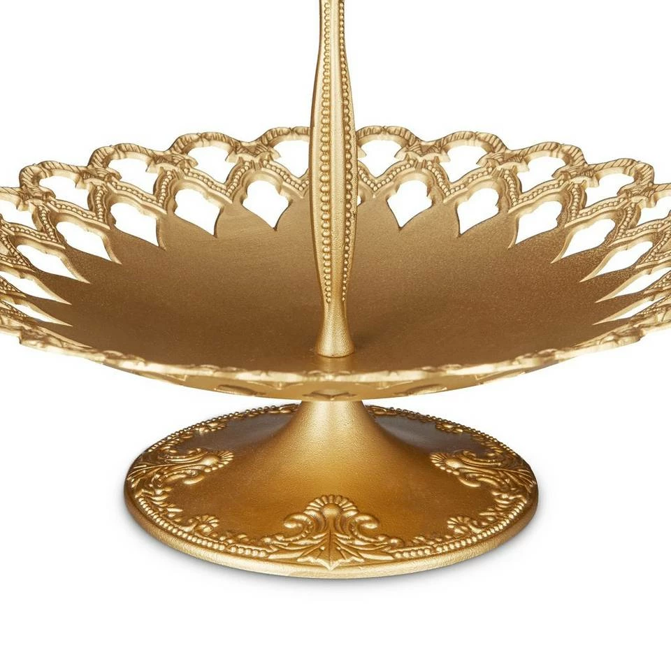 relaxdays Etagere »2 x Etagere Metall gold«, Aluminium 6 relaxdays Etagere »2 x Etagere Metall gold«, Aluminium – Bild 6