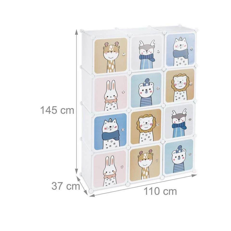 relaxdays Steckregal »Kinder Steckregal mit Kleiderstangen« 4 relaxdays Steckregal »Kinder Steckregal mit Kleiderstangen« – Bild 4