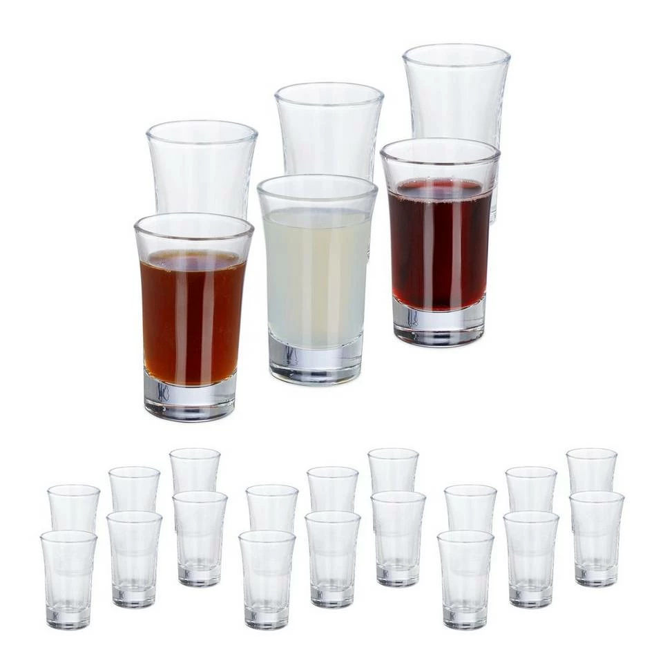 relaxdays Schnapsglas »24 x Schnapsgläser 4cl«, Glas 1 relaxdays Schnapsglas »24 x Schnapsgläser 4cl«, Glas