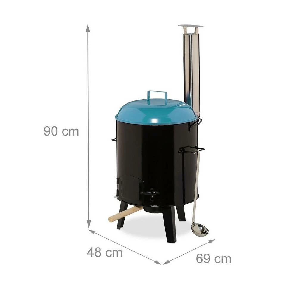 relaxdays Feuertopf »Gulaschkanone mit Grillrost« 4 relaxdays Feuertopf »Gulaschkanone mit Grillrost« – Bild 4