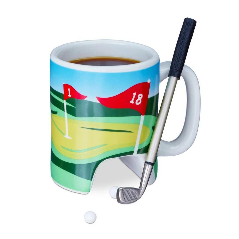 relaxdays Tasse »Golftasse mit Schläger«, Keramik 1 relaxdays Tasse »Golftasse mit Schläger«, Keramik