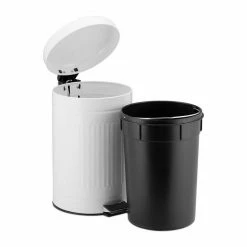 relaxdays Mülleimer »Treteimer 12l«, Weiß Wei&szlig; Silber Schwarz, Grau Silber Schwarz, Schwarz Silber -Neuetischkultur Verkäufe 2022 7eb259dc 065a 5e02 9d77 bf41bd1a616a