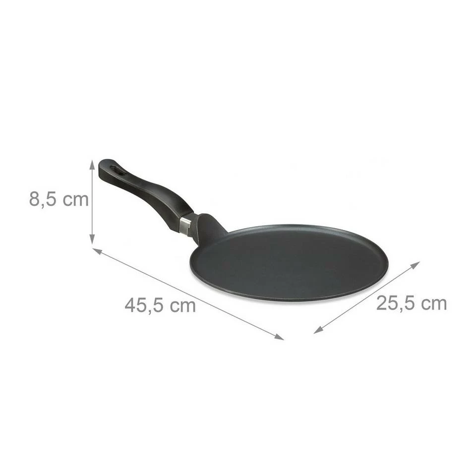 relaxdays Crêpepfanne »Crêpespfanne Aluguss schwarz 25 cm« 4 relaxdays Crêpepfanne »Crêpespfanne Aluguss schwarz 25 cm« – Bild 4