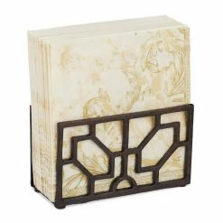 relaxdays Serviettenhalter »Geometrischer Serviettenhalter Gusseisen«, Gusseisen