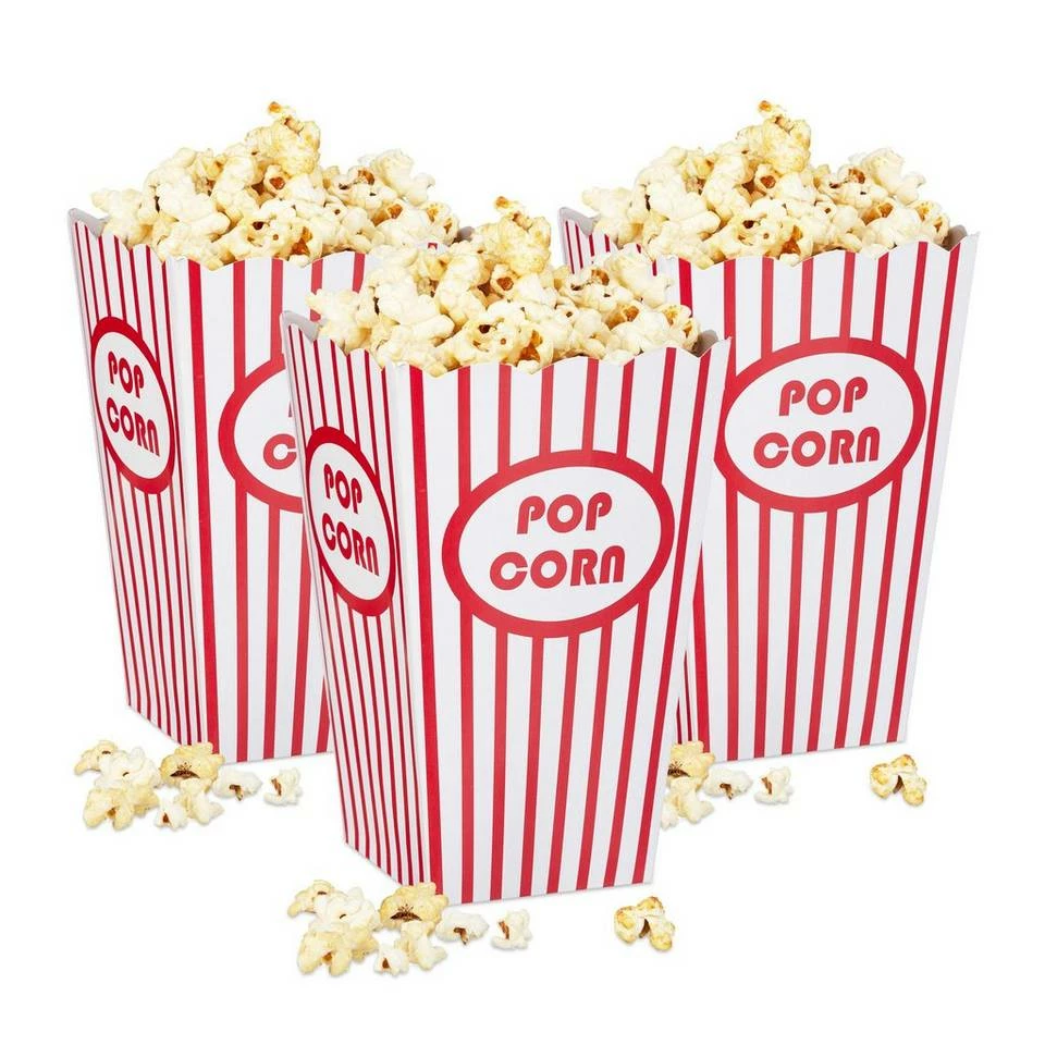 relaxdays Snackschale »144 x Popcorntüten«, Pappe 1 relaxdays Snackschale »144 x Popcorntüten«, Pappe