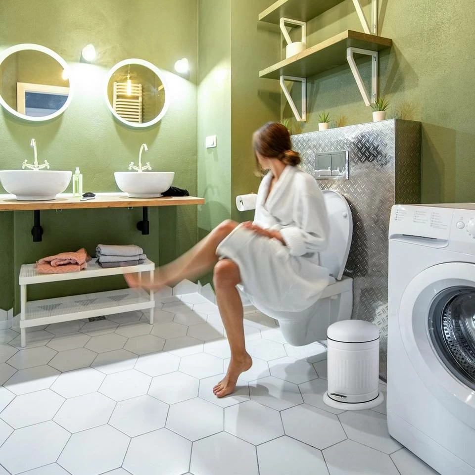 relaxdays Kosmetikeimer »Kosmetikeimer Bad 5 Liter«, Schwarz Weiß Schwarz Silber, Schwarz Silber, Grau Schwarz Silber 5 relaxdays Kosmetikeimer »Kosmetikeimer Bad 5 Liter«, Schwarz Weiß Schwarz Silber, Schwarz Silber, Grau Schwarz Silber – Bild 5