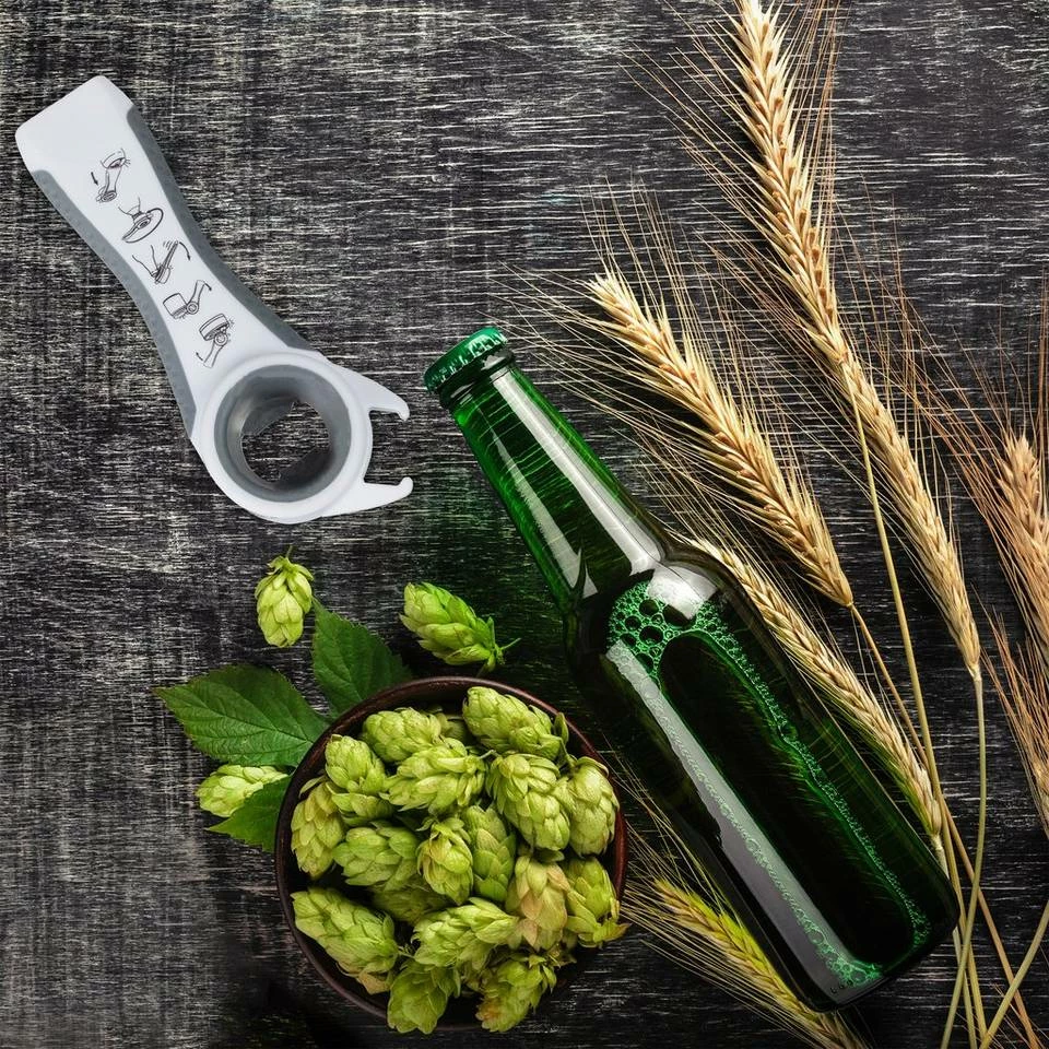 relaxdays Flaschenöffner »2x Deckelöffner Hilfe weiß-grau« 2 relaxdays Flaschenöffner »2x Deckelöffner Hilfe weiß-grau« – Bild 2