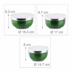 relaxdays Schüssel »Schüssel Set mit Deckel 3-teilig«, Edelstahl, Grün Rot Silber Transparent, Dunkelblau Silber Transparent, Dunkelgrün Silber Transparent 12 relaxdays Schüssel »Schüssel Set mit Deckel 3-teilig«, Edelstahl, Grün Rot Silber Transparent, Dunkelblau Silber Transparent, Dunkelgrün Silber Transparent -Neuetischkultur Verkäufe 2022 84afff57 57f2 5e1e 853d e6f46683d0a2