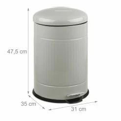 relaxdays Mülleimer »Treteimer Metall 20 Liter«, hellgrau Grau Schwarz, Weiß Schwarz, Schwarz 14 relaxdays Mülleimer »Treteimer Metall 20 Liter«, hellgrau Grau Schwarz, Weiß Schwarz, Schwarz -Neuetischkultur Verkäufe 2022 8731f39b 5048 5757 88c8 93ad028fd6aa