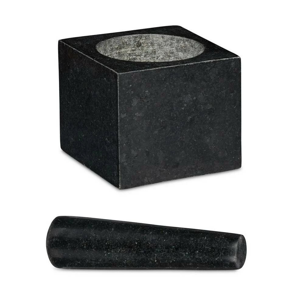 relaxdays Mörser »Eckiger Granit Mörser mit Stößel« 9 relaxdays Mörser »Eckiger Granit Mörser mit Stößel« – Bild 9