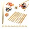 relaxdays Essstäbchen »100 x Paar Bambus Essstäbchen«