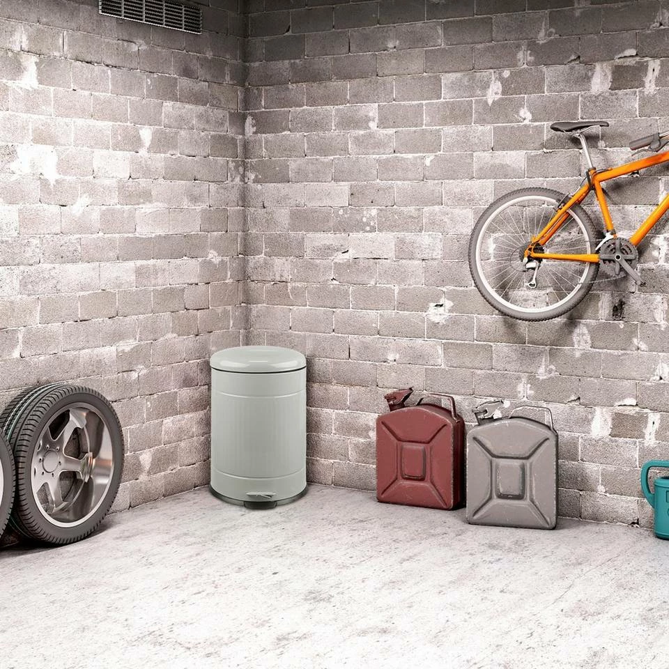 relaxdays Mülleimer »Treteimer Metall 20 Liter«, hellgrau Grau Schwarz, Weiß Schwarz, Schwarz 2 relaxdays Mülleimer »Treteimer Metall 20 Liter«, hellgrau Grau Schwarz, Weiß Schwarz, Schwarz – Bild 2