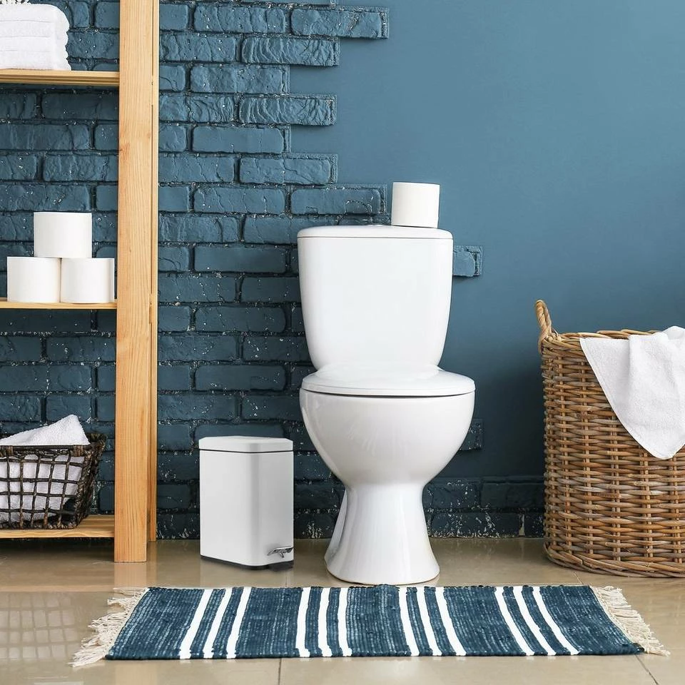 relaxdays Kosmetikeimer »Kosmetikeimer 5 L mit Absenkautomatik«, hellgrau Schwarz Silber, Weiß Silber, Grau Silber 5 relaxdays Kosmetikeimer »Kosmetikeimer 5 L mit Absenkautomatik«, hellgrau Schwarz Silber, Weiß Silber, Grau Silber – Bild 5