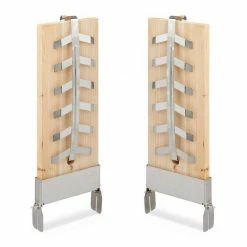 relaxdays Räucherbrett »Flammlachsbretter 2er Set Zedernholz«, Holz, (Set)