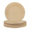 relaxdays Einwegteller »25 x Bambus Teller rund«