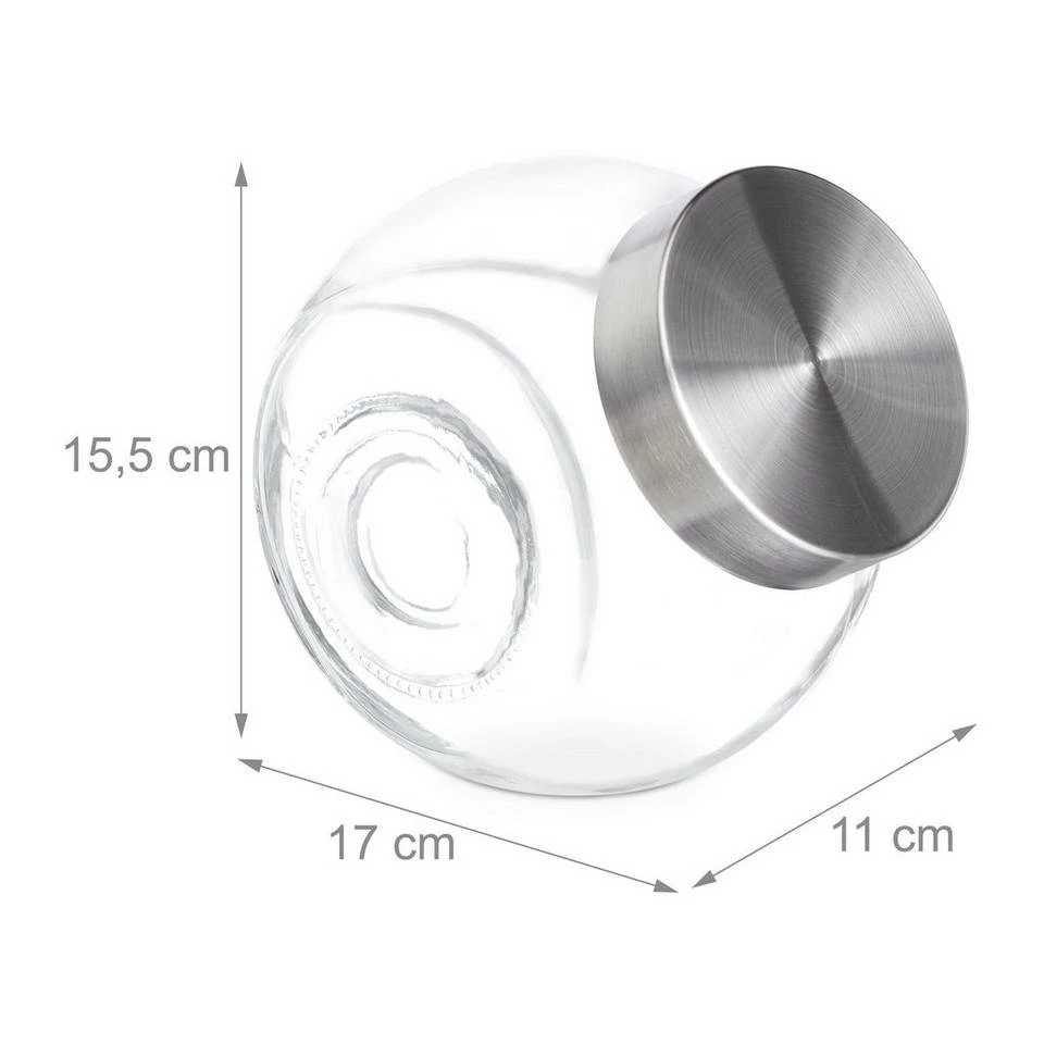 relaxdays Vorratsglas »8 x Bonbonglas 1,5 l«, Glas 4 relaxdays Vorratsglas »8 x Bonbonglas 1,5 l«, Glas – Bild 4