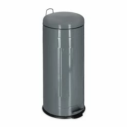 relaxdays Mülleimer »Treteimer 30l«, Grau Schwarz Silber, Weiß Silber Schwarz, Grau Silber Schwarz