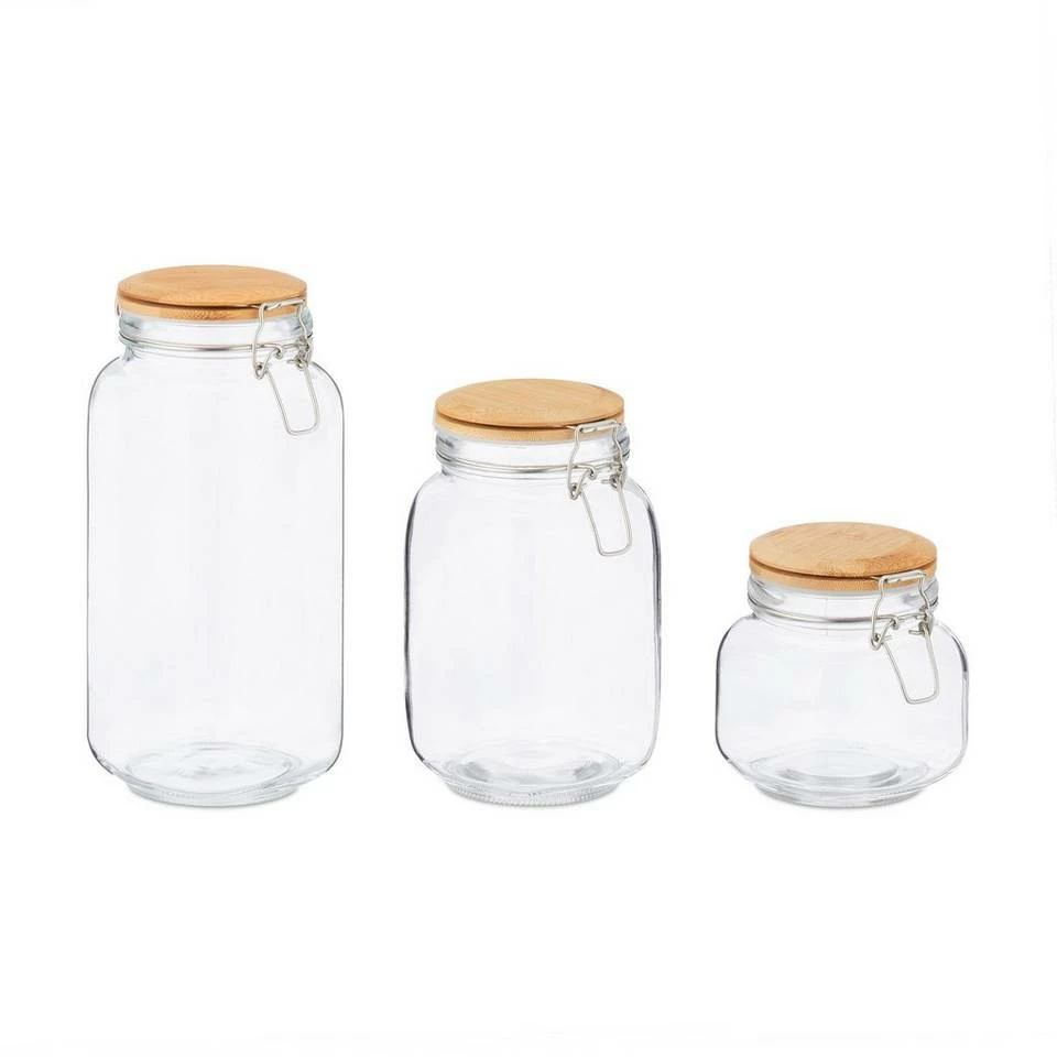 relaxdays Vorratsglas »Vorratsgläser im 3er Set Bügelverschluss«, Glas 8 relaxdays Vorratsglas »Vorratsgläser im 3er Set Bügelverschluss«, Glas – Bild 8