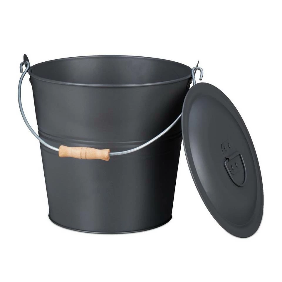 relaxdays Aschekasten »Ascheeimer mit Deckel« 1 relaxdays Aschekasten »Ascheeimer mit Deckel«