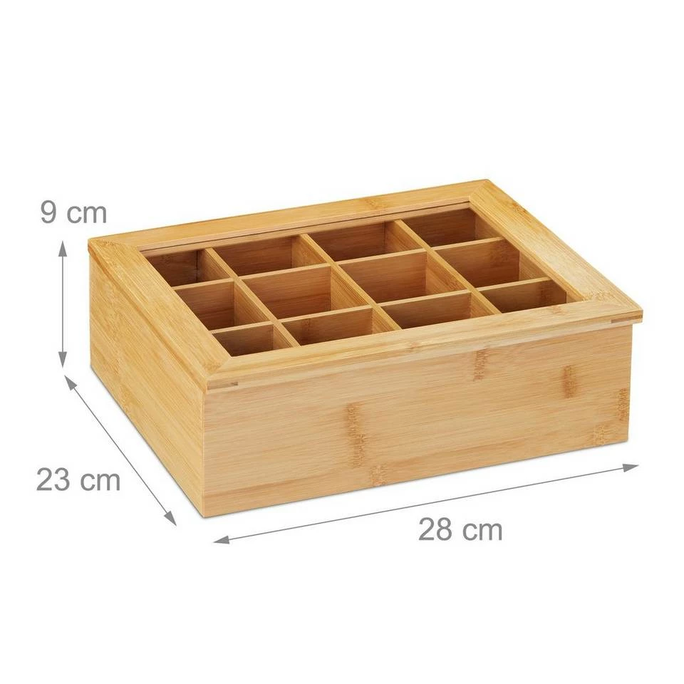 relaxdays Teebox »Teebox Bambus«, Bambus 4 relaxdays Teebox »Teebox Bambus«, Bambus – Bild 4