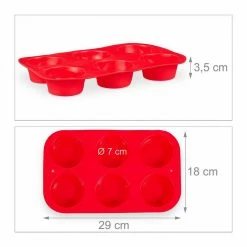 relaxdays Muffinplatten »4 x 6er Muffinform aus Silikon«, Silikon 11 relaxdays Muffinplatten »4 x 6er Muffinform aus Silikon«, Silikon -Neuetischkultur Verkäufe 2022 917d08b4 b9a9 593b 9c7f a05ba30bb8d0