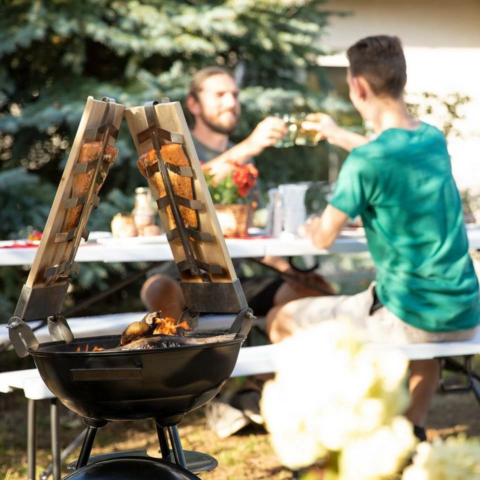 relaxdays Räucherbrett »Flammlachsbretter im 2er Set«, Holz 2 relaxdays Räucherbrett »Flammlachsbretter im 2er Set«, Holz – Bild 2