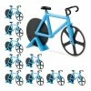 relaxdays Pizzaschneider »10 x Fahrrad Pizzaschneider blau«