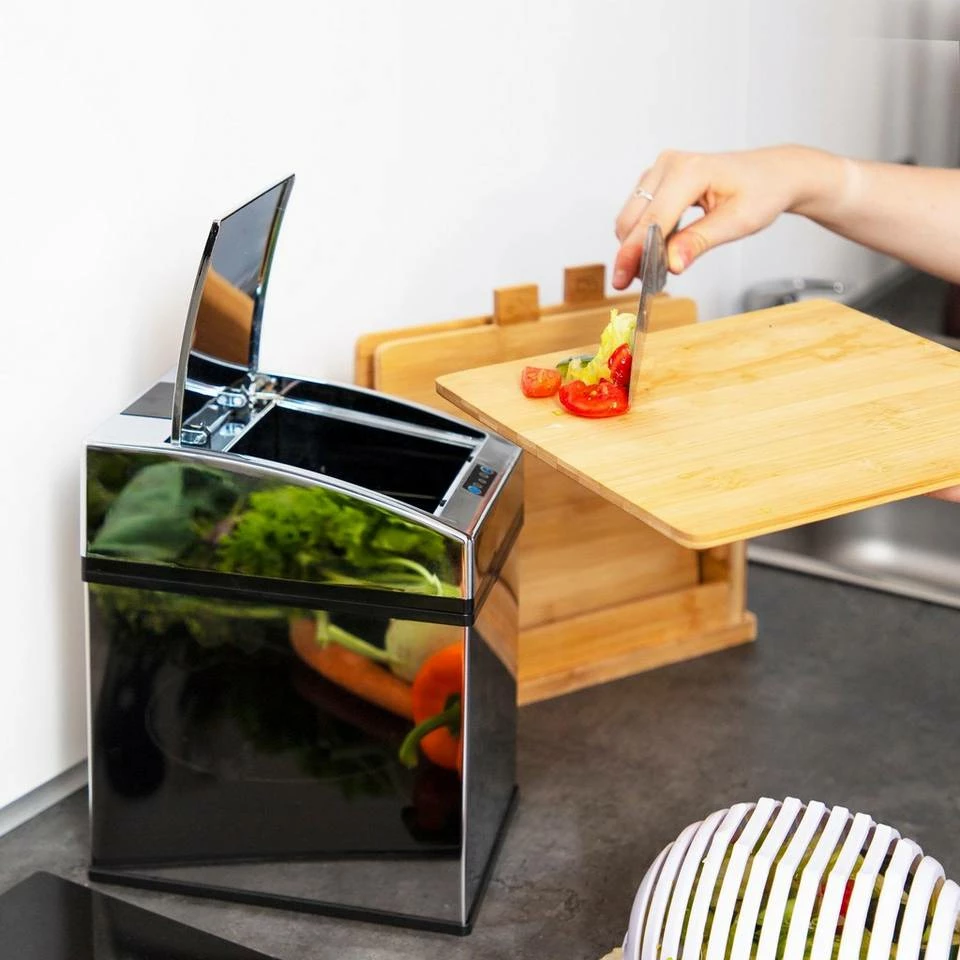 relaxdays Mülleimer »Edelstahl Mülleimer mit Sensor«, 5 Liter 3 relaxdays Mülleimer »Edelstahl Mülleimer mit Sensor«, 5 Liter – Bild 3