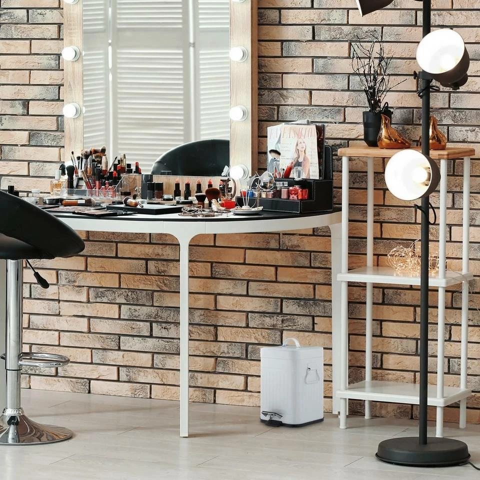 relaxdays Kosmetikeimer »Kosmetikeimer eckig 3 Liter«, hellgrau Grau Schwarz, Schwarz, Weiß Schwarz 5 relaxdays Kosmetikeimer »Kosmetikeimer eckig 3 Liter«, hellgrau Grau Schwarz, Schwarz, Weiß Schwarz – Bild 5