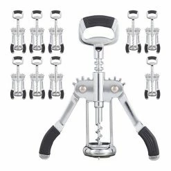 relaxdays Korkenzieher »10x Hebelkorkenzieher mit Flaschenöffner«