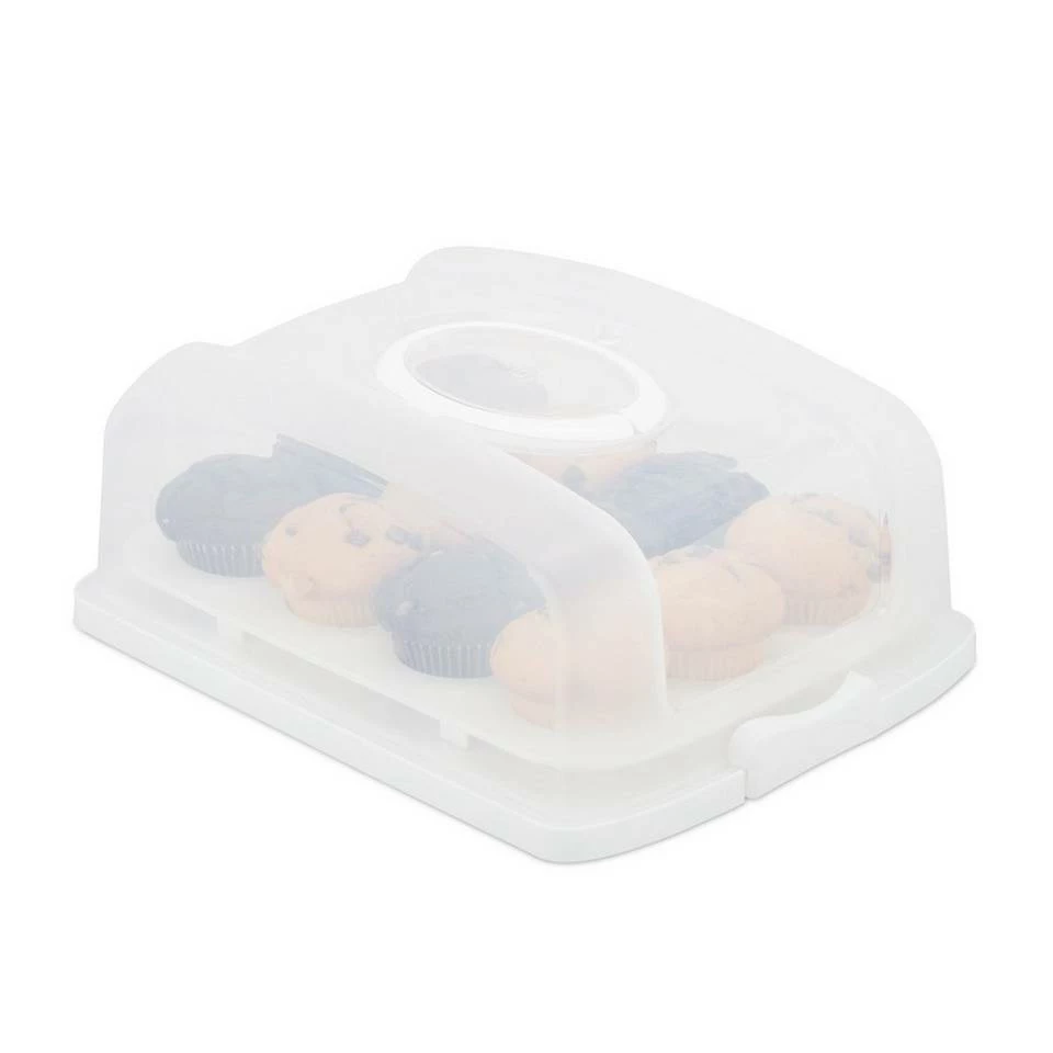 relaxdays Kuchentransportbox »Kuchenbox rechteckig«, Kunststoff, Weiß 1 relaxdays Kuchentransportbox »Kuchenbox rechteckig«, Kunststoff, Weiß