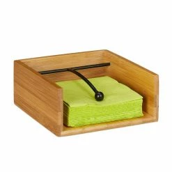 relaxdays Serviettenhalter »Serviettenhalter Bambus«, Bambus